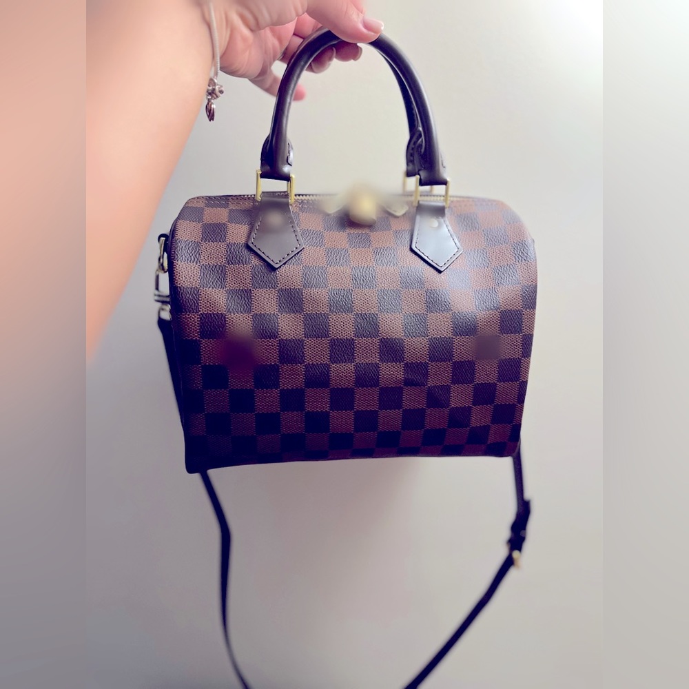 Brown Plaid Handbag